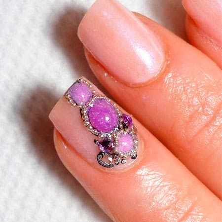 дизайн ногтей 2015 с жидкими камнями