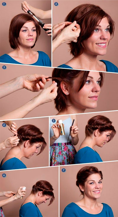 Как сделать греческую прическу на короткие волосы