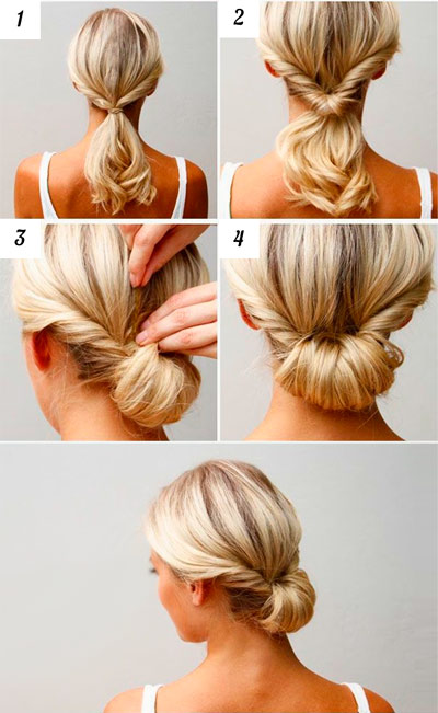 A simplified version of the Greek hairstyle