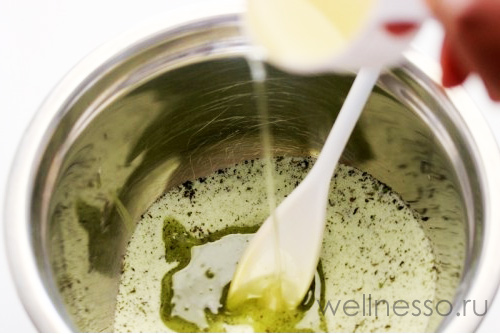 делаем сахарный скраб для тела с зеленым чаем