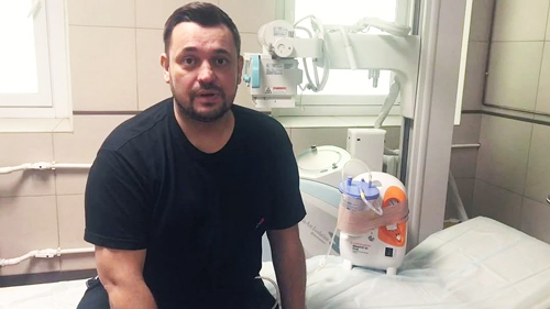 Сергей Жуков в больнице