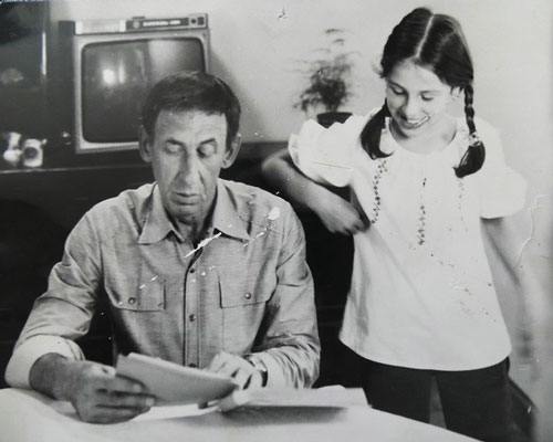 Владимир Басов с дочерью Лизой