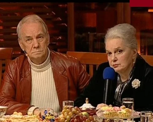 Элина Быстрицкая с мужем Николаем Кузьминским