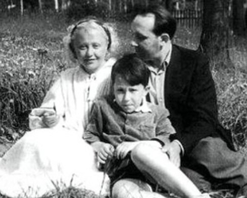 Янина Жеймо с мужем Леоном Жанно и сыном Юлием