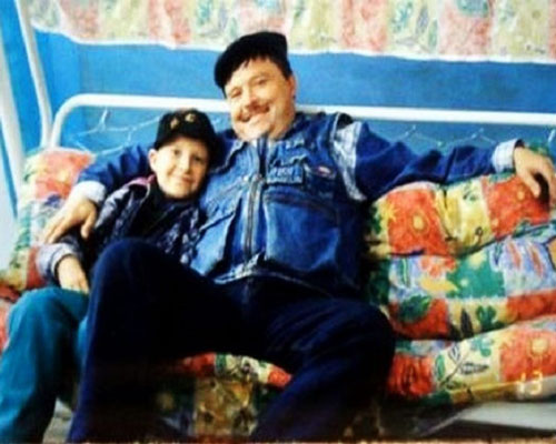 Михаил Круг с сыном