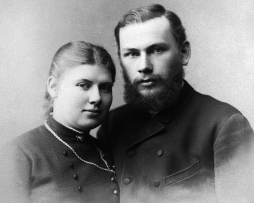 Софья Андреевна с Львом Толстым