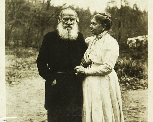 Лев Толстой и жена Софья Андреевна