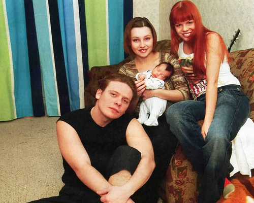 Даниил Майков с родителями и тетей