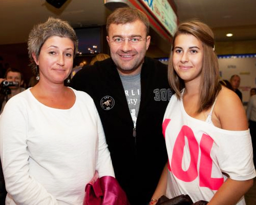 Михаил Пореченков с первой женой и дочерью