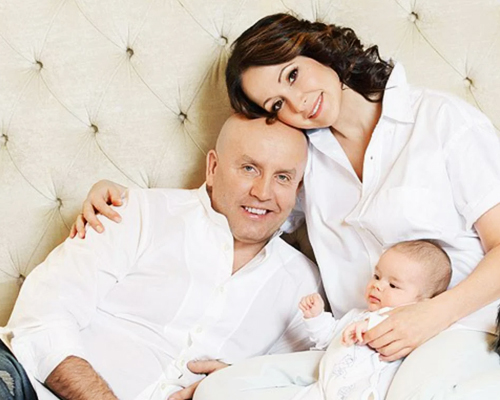 Ольга Кабо с мужем и сыном