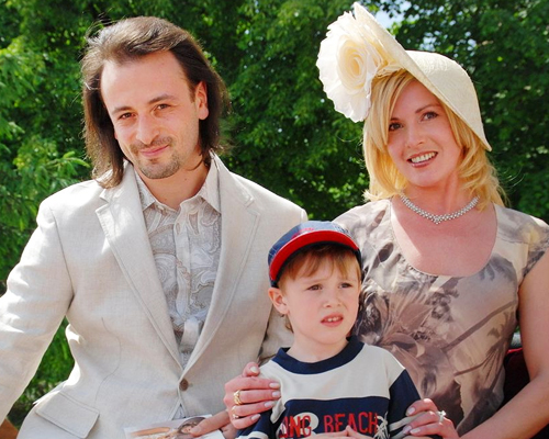 Илья Авербух с бывшей женой и сыном Мартином