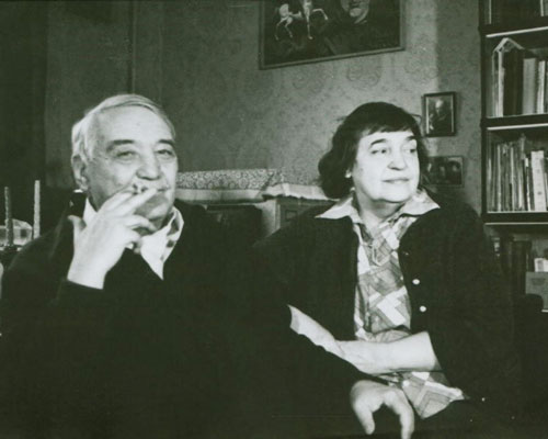 Лев Гумилев с женой