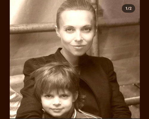 Марина Муравьева с сыном
