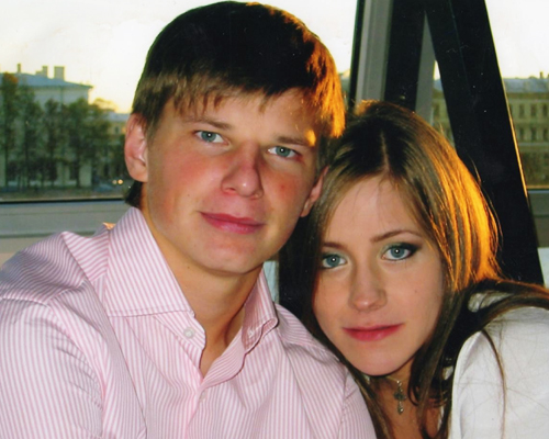 Андрей Аршавин и его первая жена Юлия Барановская