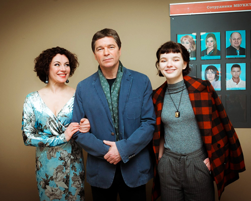 Сергей Маховиков с женой и дочерью