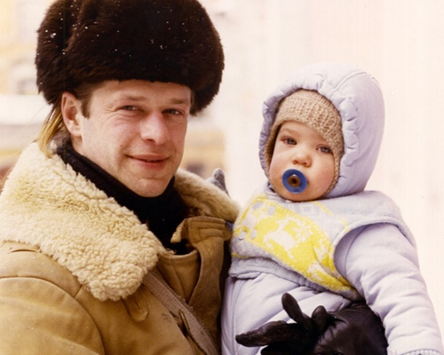 Молодой Борис Гребенщиков с сыном