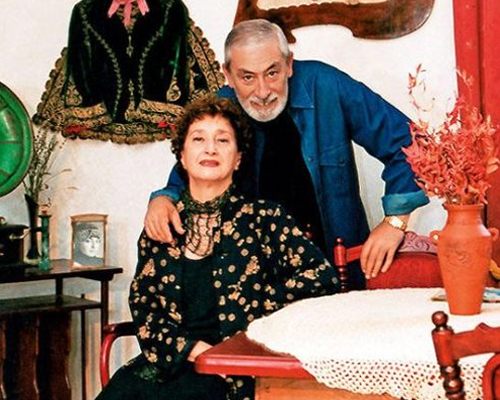 Вахтанг Кикабидзе с женой