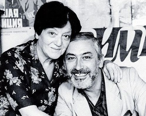 Вахтанг Кикабидзе с женой Ириной