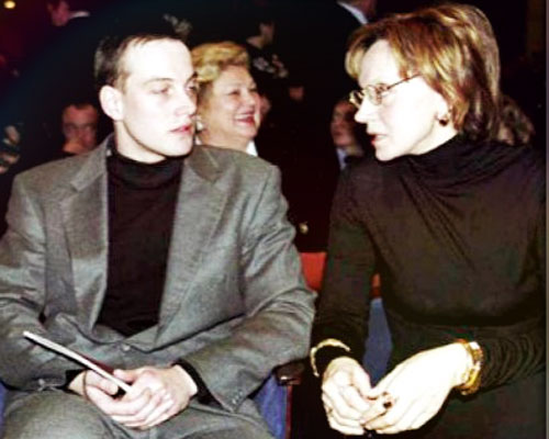 Александр Лановой с мамой