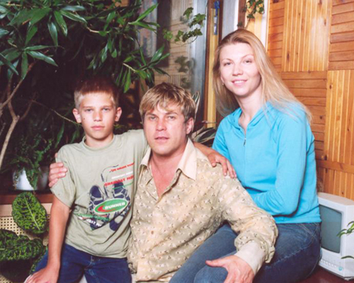 Алексей Глызин и Сания Бабий с сыном