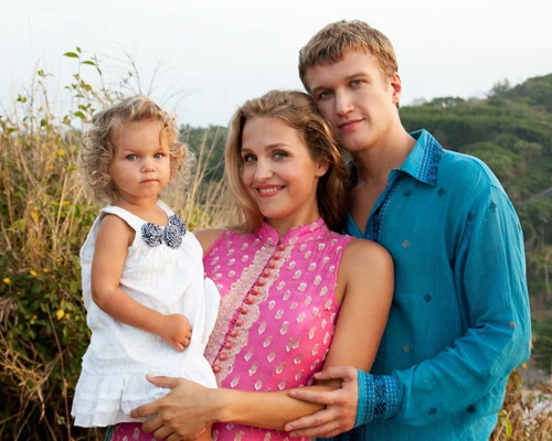Анатолий Руденко с женой и дочкой