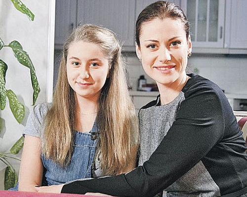 Анна Ковальчук и ее дочь Злата Ильченко