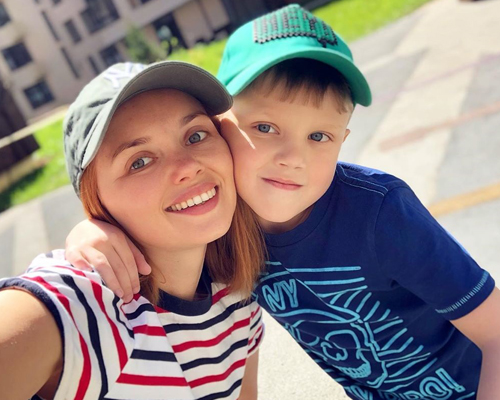 Ольга Кузьмина и ее сын