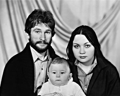 Игорь Тальков с женой Татьяной и сыном
