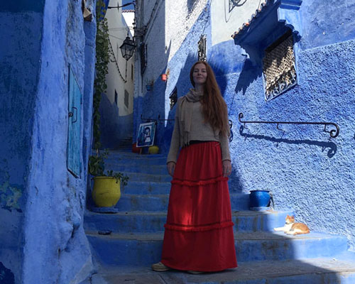 Дочь Жени Белоусова в Марокко