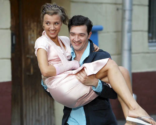 Егор Бероев с женой Ксенией Алферовой