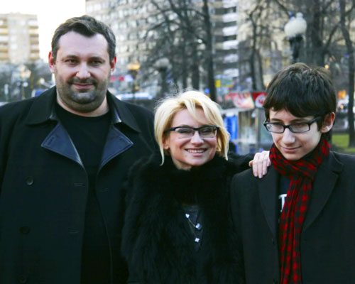 Бывший муж Хромченко с семьей