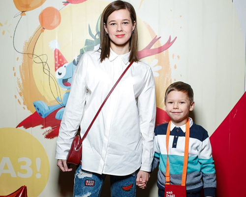 Катерина Шпица и ее сын Герман Адаев