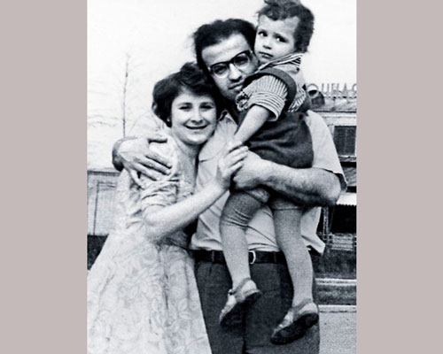 Тамара Миансарова с мужем и сыном