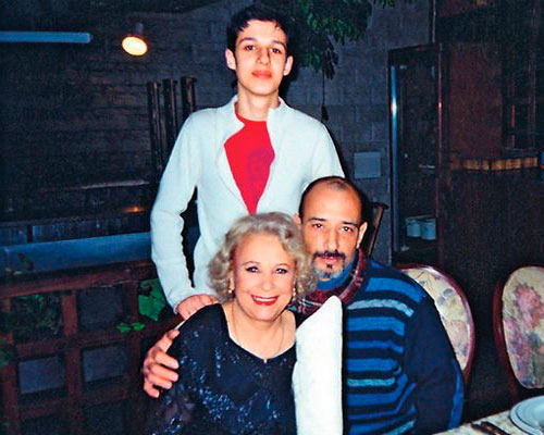 Тамара Миансарова с сыном и внуком