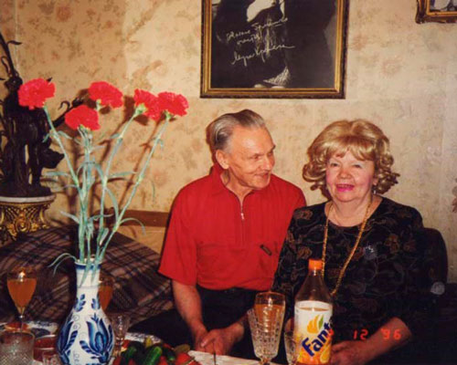 Юматов с женой в последние годы жизни