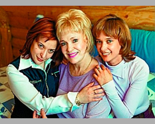 Екатерина Шаврина с дочерями