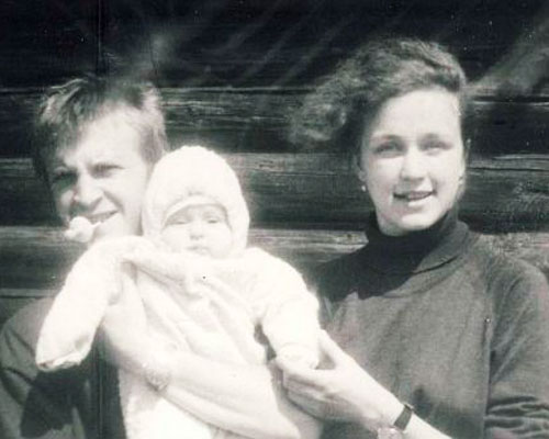 Тимофей Трибунцев с первой женой и дочерью Александрой
