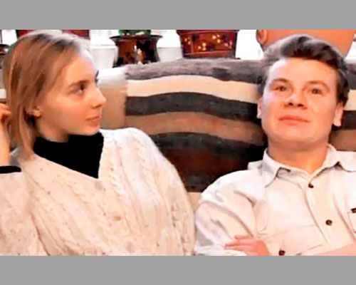 Владислав с третьей женой Валентиной Елиной