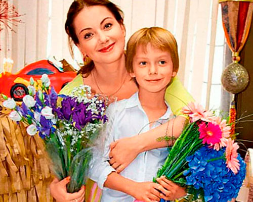 Ольга Будина с сыном