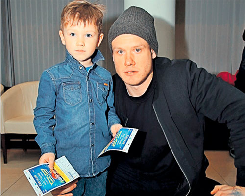 Виктор Хориняк с сыном Иваном