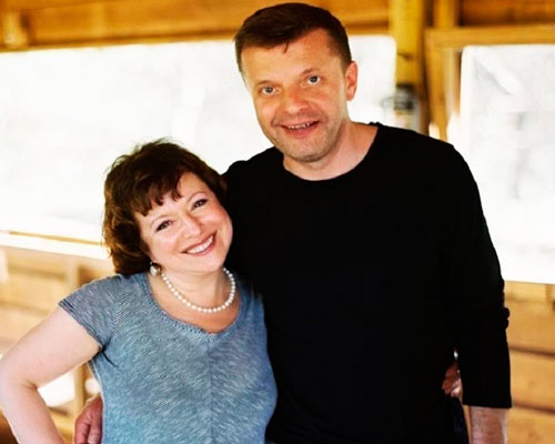Леонид Парфенов с женой