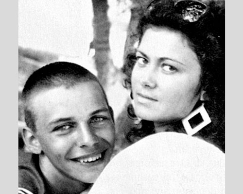 Илья Лагутенко с первой женой Еленой Тройновской