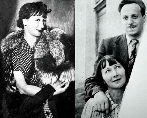Рина Зеленая и ее муж Константин Топуридзе в молодые годы