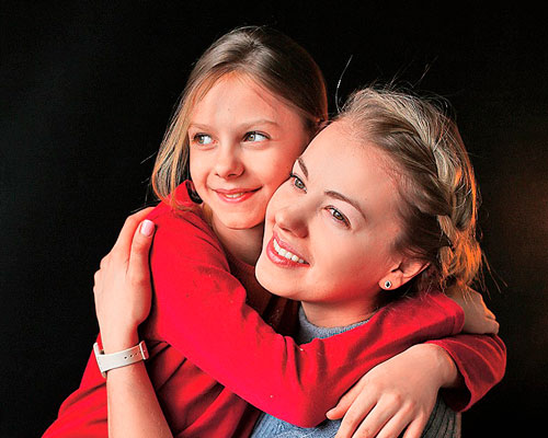 Олеся Фаттахова с дочерью
