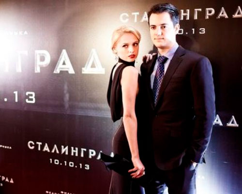 С супругом на премьере «Сталинграда»