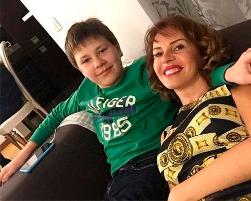 Наталья Штурм с сыном