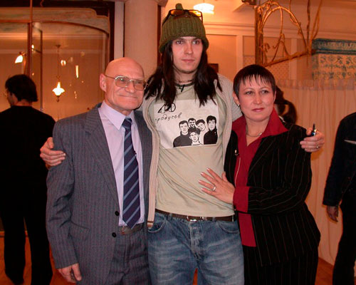 Актер с женой Людмилой и сыном