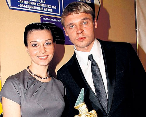 Александр Голубев с женой