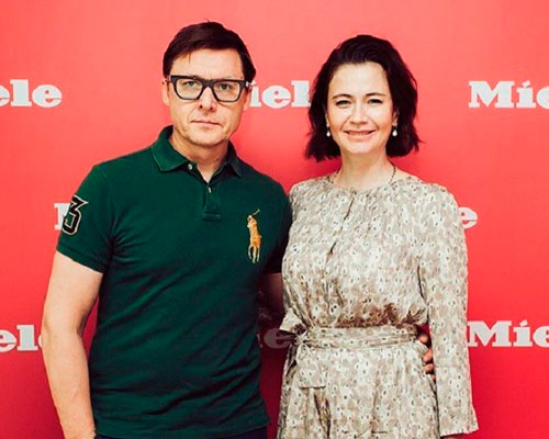 Ксения Лаврова-Глинка с мужем Дмитрием Готсдинером