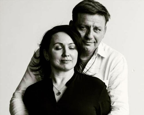 Наталья Щукина с мужем